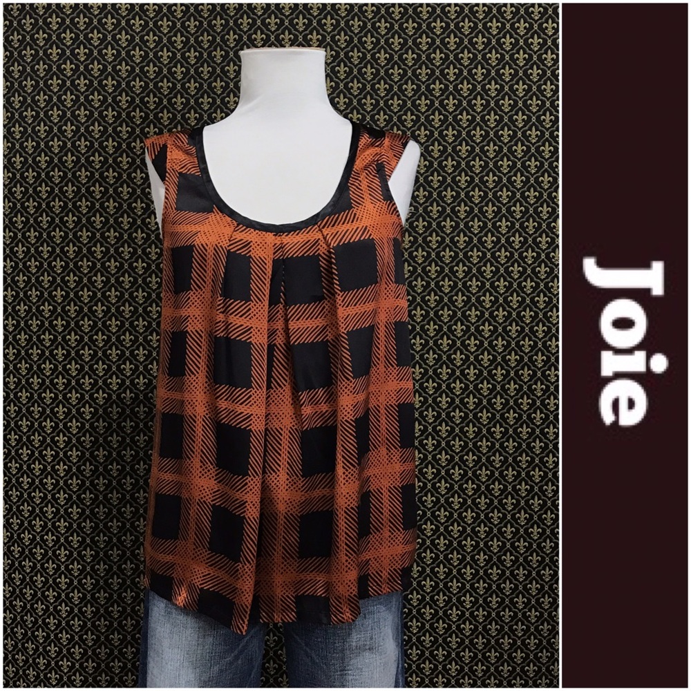 Joie Pleated Silk Tank